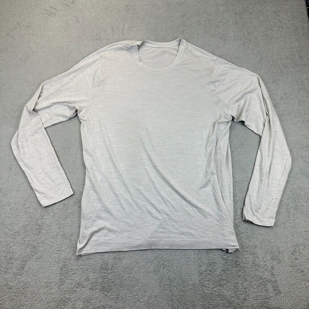Lululemon Metal Vent Tech Long Sleeve Shirt Mens XL White Performance Stretch